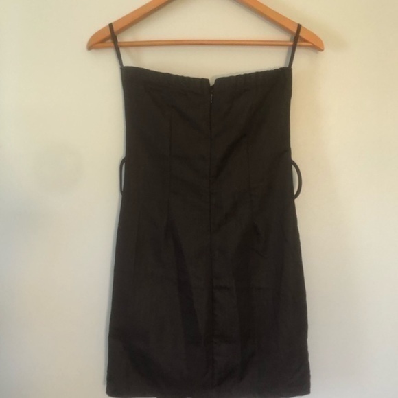 Black Strapless Dress - Picture 3 of 4